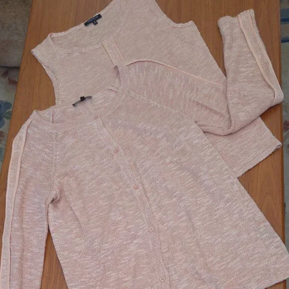 Lightweight Linen Cardigan Set - Picture 3 of 10